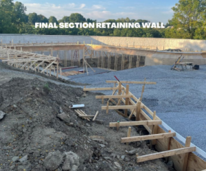 Final Section Retaining Wall